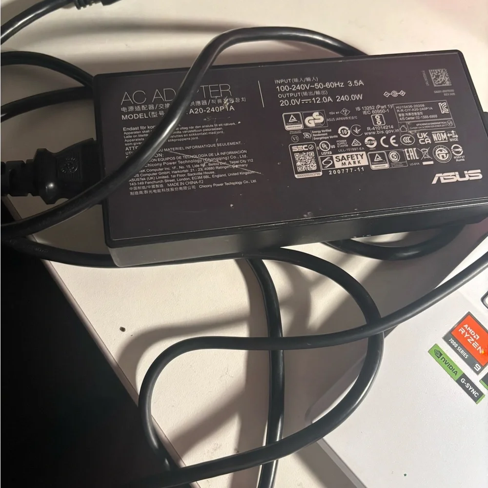 ASUS Sleek White Laptop with AMD Ryzen